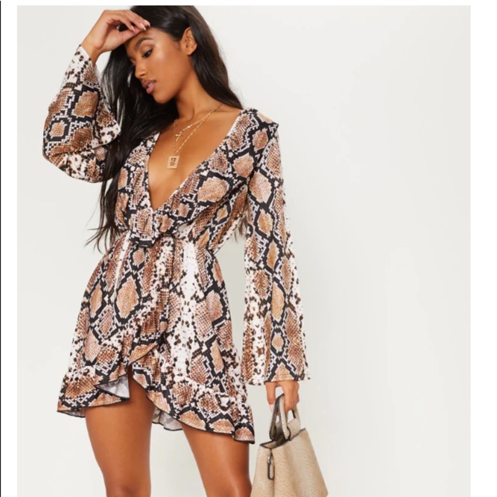 Snake Print Dress - Size 4, Worn Once🐍